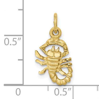 10K Yellow Gold Scorpio Zodiac Charm
