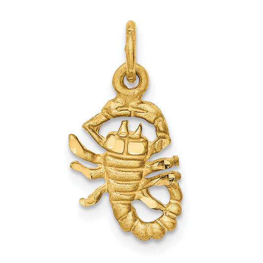 10K Yellow Gold Scorpio Zodiac Charm