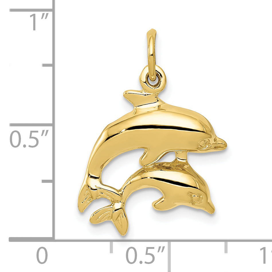 10K Yellow Gold Dolphin Charm