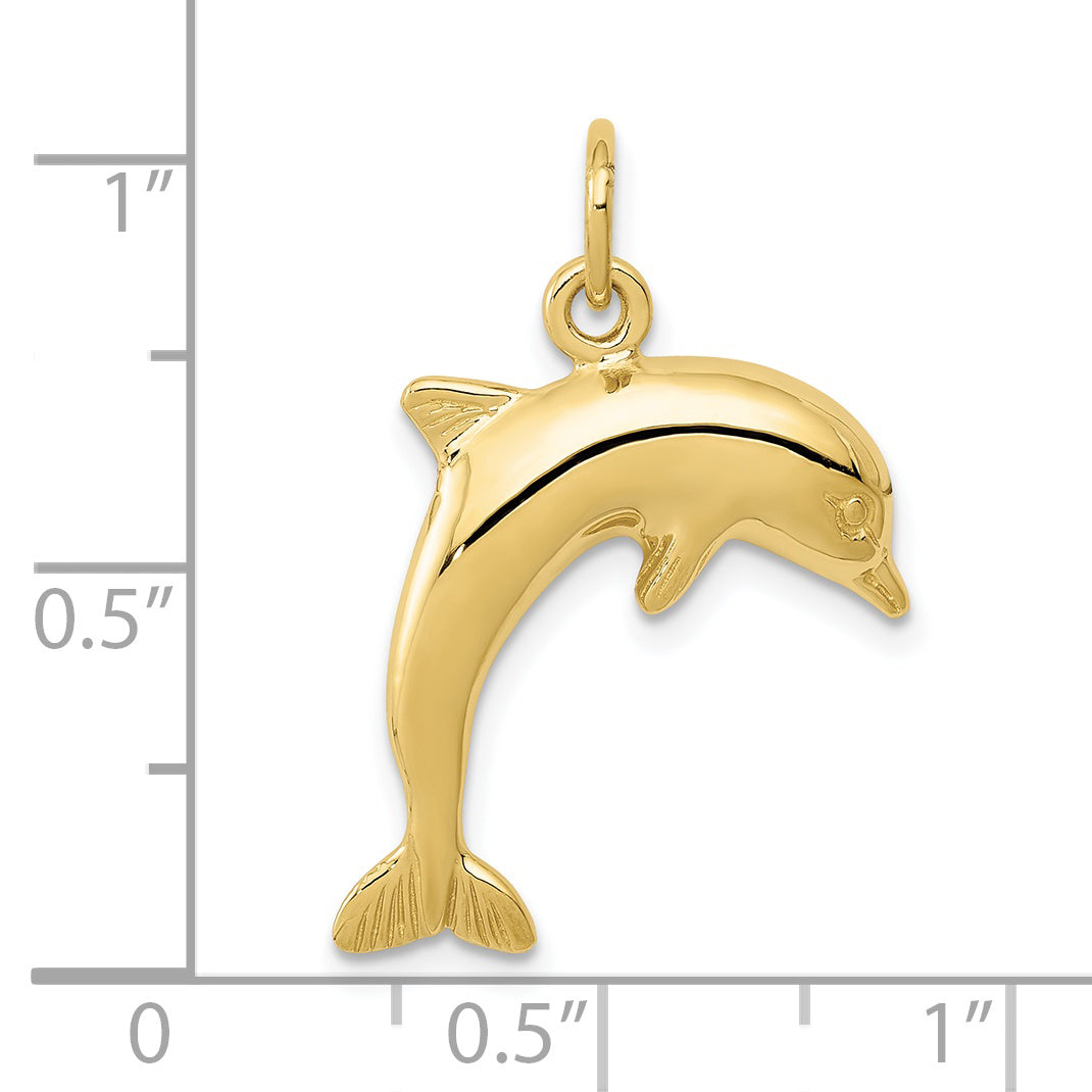 10K Yellow Gold Dolphin Charm