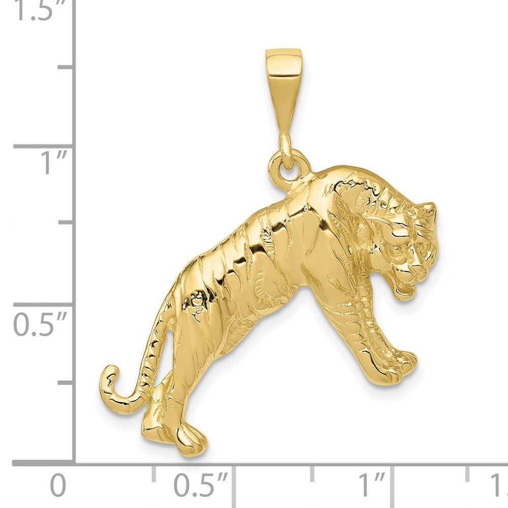 10K Yellow Gold Tiger Charm