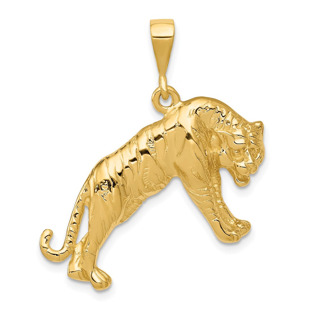 10K Yellow Gold Tiger Charm