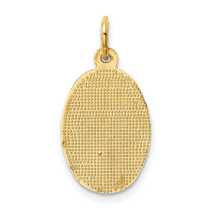 10K Yellow Gold Saint Christopher Medal Charm