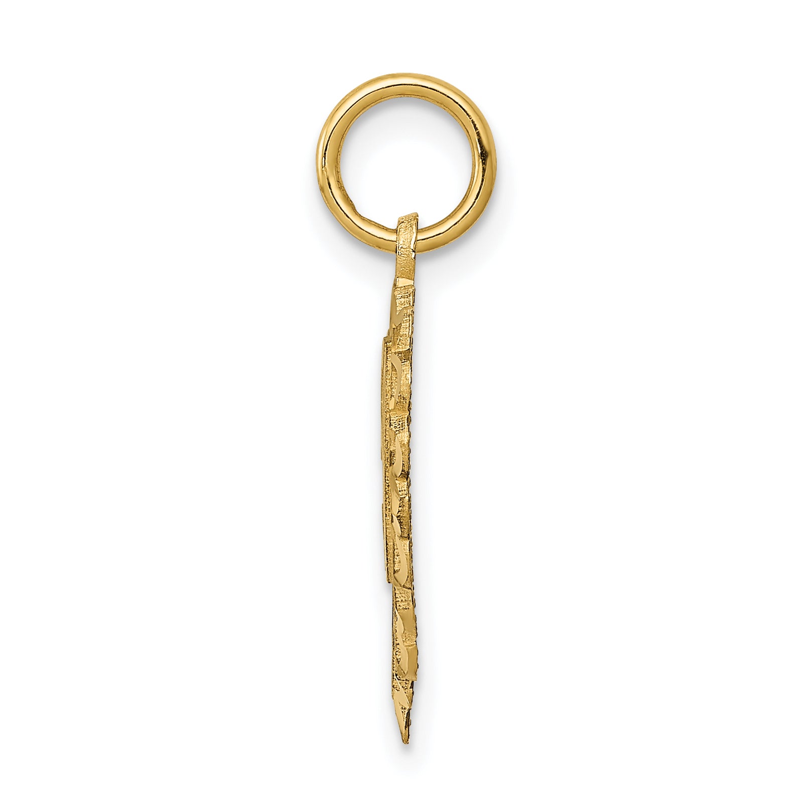 10K Yellow Gold 50 In Heart Charm