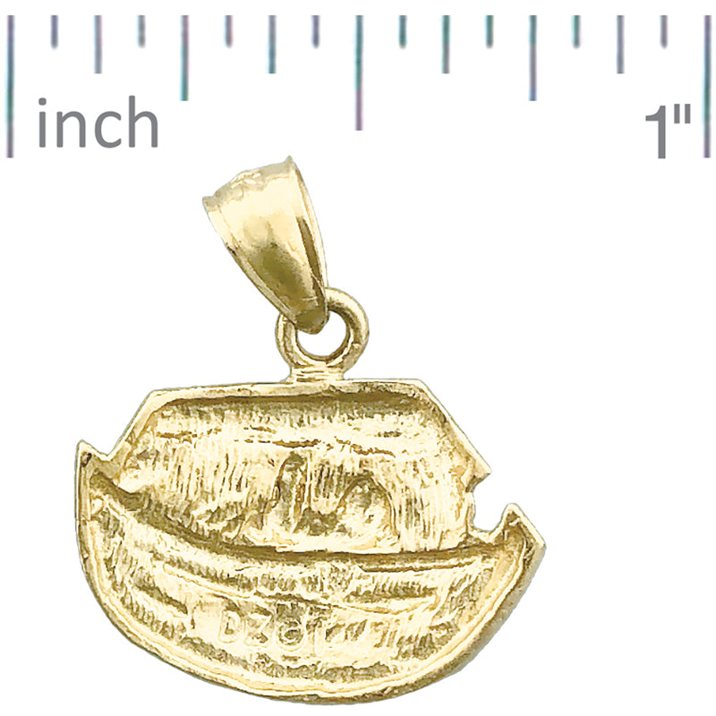 14K Gold Noah&#39;s Ark with Noah Charm