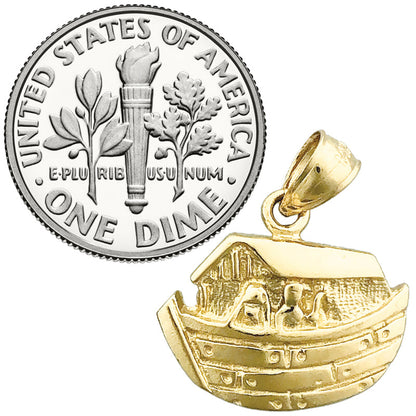 14K Gold Noah&#39;s Ark with Noah Charm