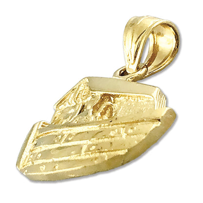 14K Gold Noah&#39;s Ark with Noah Charm