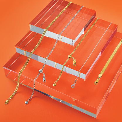 22 Inch 14K Adjustable 2mm D/C Rope Chain Necklace