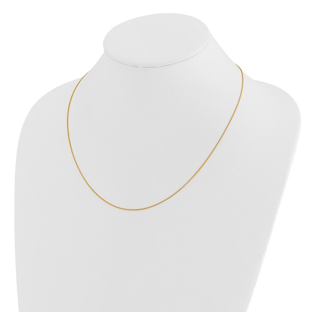 22 Inch 14K Adjustable .85mm Wheat Chain Necklace
