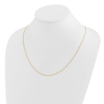 22 Inch 14K Adjustable .85mm Wheat Chain Necklace