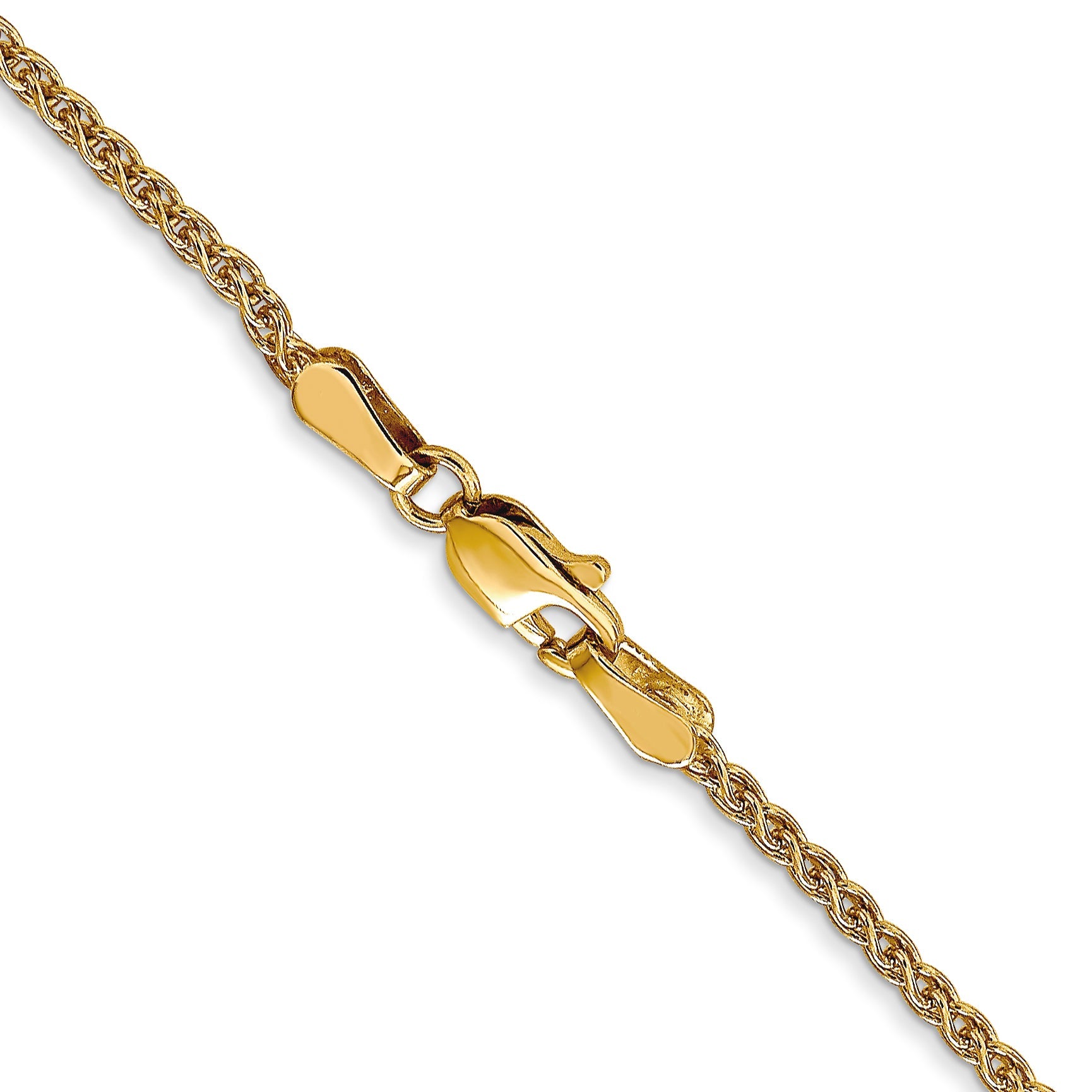 16 Inch 14K 1.65mm Spiga Chain Necklace