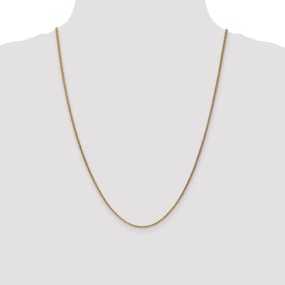 24 Inch 14K 1.65mm Spiga Chain Necklace