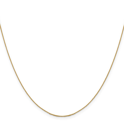 20 Inch 14K .85 mm D/C Cable Chain Necklace