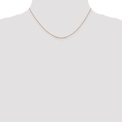 16 Inch 14K .85 mm D/C Cable Chain Necklace