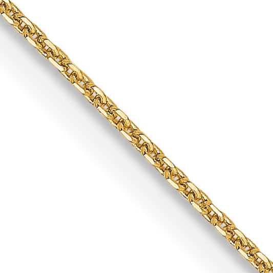 20 Inch 14K .85 mm D/C Cable Chain Necklace