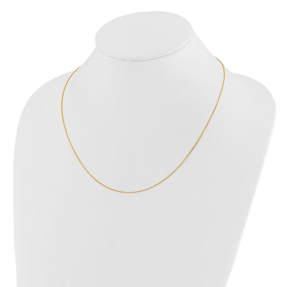 22 Inch 14K Adjustable 1.1mm D/C Cable Chain Necklace