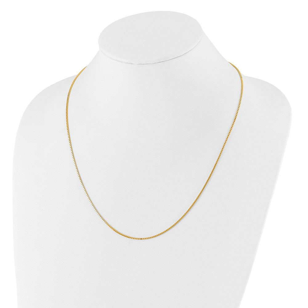 30 Inch 14K Adjustable 1.2mm Box Chain Necklace