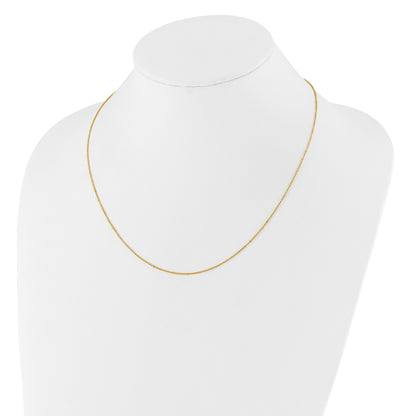 30 Inch 14K Adjustable 1.25mm Flat Cable Chain Necklace