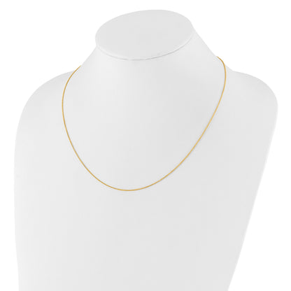 30 Inch 14K Adjustable 1.1mm Round Cable Chain Necklace