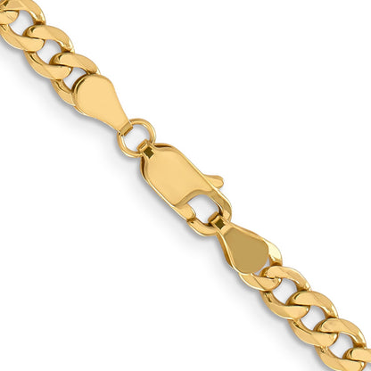 22 Inch 14K 5mm Flat Figaro Chain Necklace