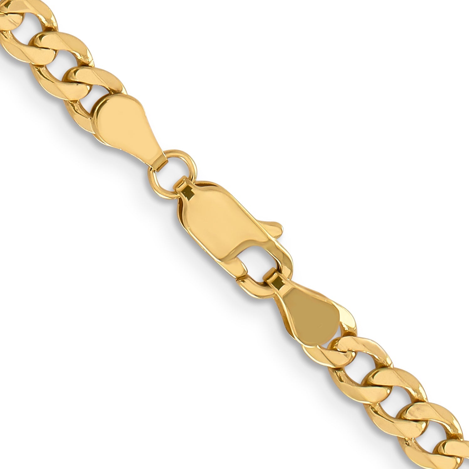 24 Inch 14K 5mm Flat Figaro Chain Necklace