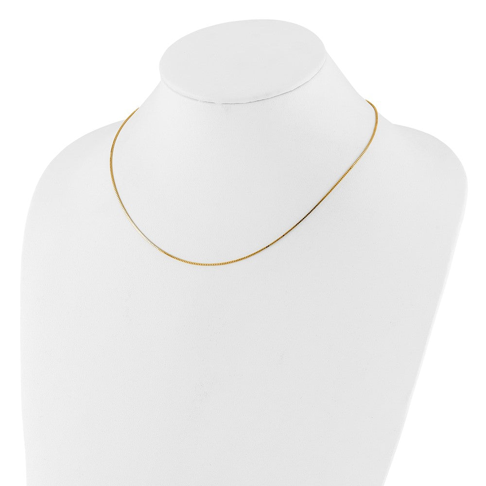 26 Inch 14K Yellow Gold .95mm Box 2In+2In Adjustable Chain Necklace