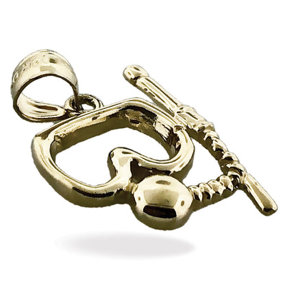 14K Gold Scuba Snorkel with Mask Charm