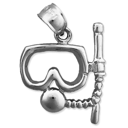 14K Gold Scuba Snorkel with Mask Charm