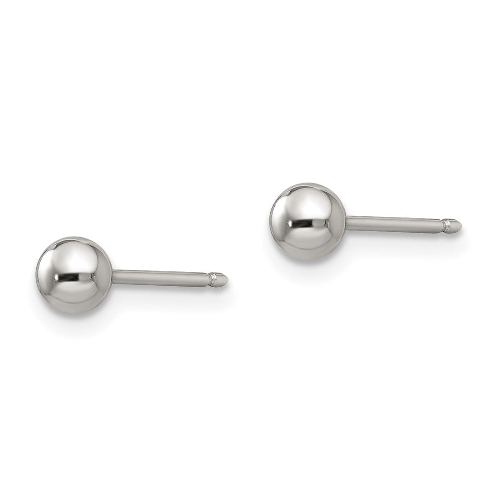 Stainless Steel Inverness Polished 4mm Ball Post Earrings