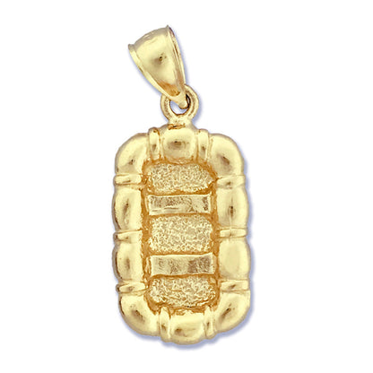14K Gold 3D Raft Charm