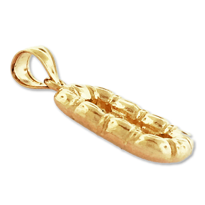 14K Gold 3D Raft Charm