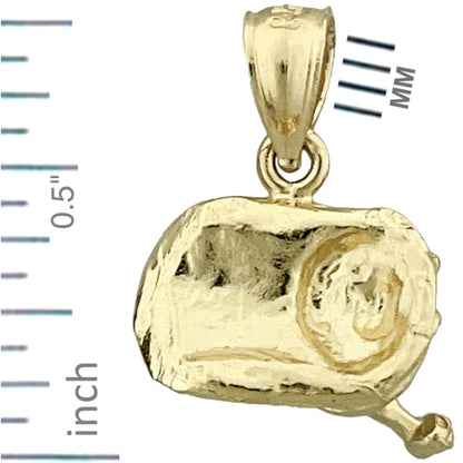 14K Gold Fishing Reel Charm