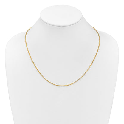 26 Inch 14K Yellow Gold Adjustable 1.5mm Franco Chain Necklace