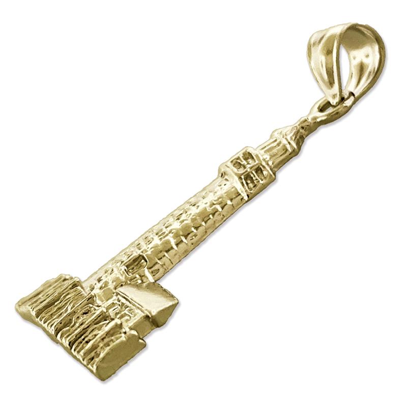 14K Gold Pemaquid Point Lighthouse Pendant