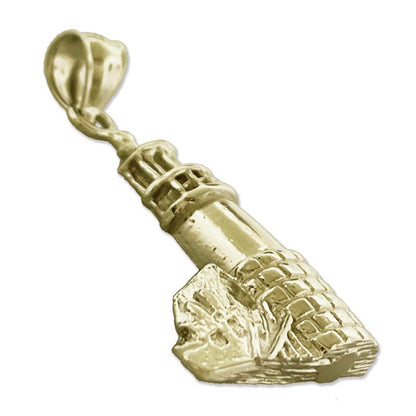 14K Gold Marshall Point Maine Lighthouse Pendant
