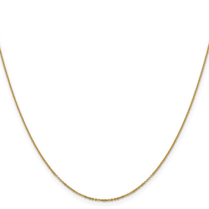 16 Inch 14K 1.1mm Flat Cable Chain Necklace