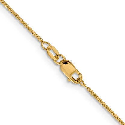16 Inch 14K 1.1mm Flat Cable Chain Necklace