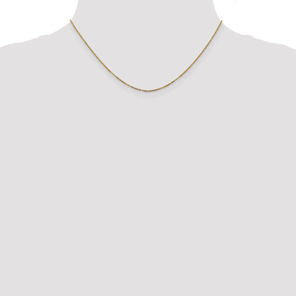 16 Inch 14K 1.1mm Flat Cable Chain Necklace