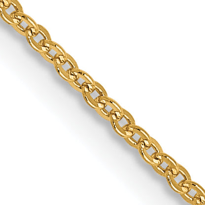 16 Inch 14K 1.1mm Flat Cable Chain Necklace