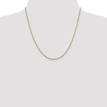 20 Inch 14K 1.7mm Flat Cable Chain Necklace