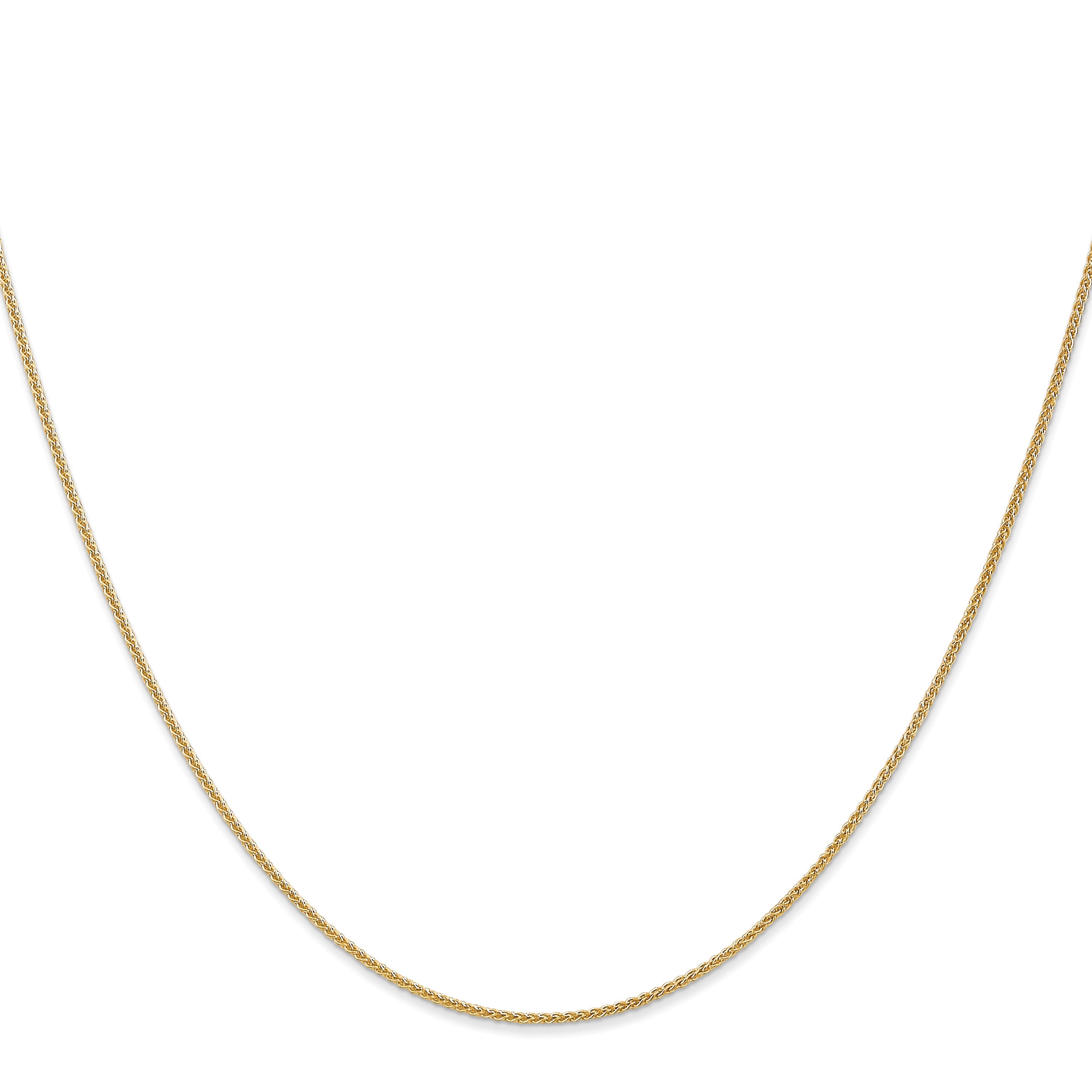 20 Inch 14K 1.0mm Spiga Chain Necklace