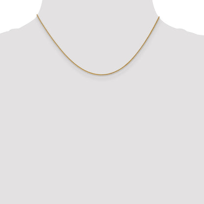 16 Inch 14K 1.0mm Spiga Chain Necklace