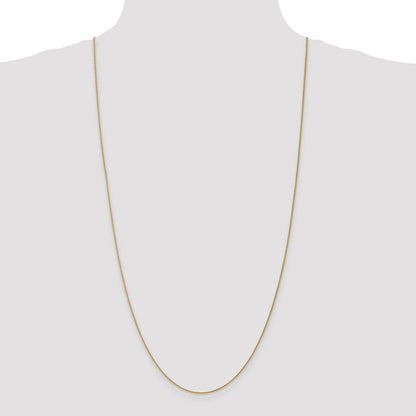 3 Inch 14K Yellow Gold 1.0mm Spiga Chain Necklace