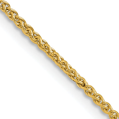 18 Inch 14K 1.0mm Spiga Chain Necklace