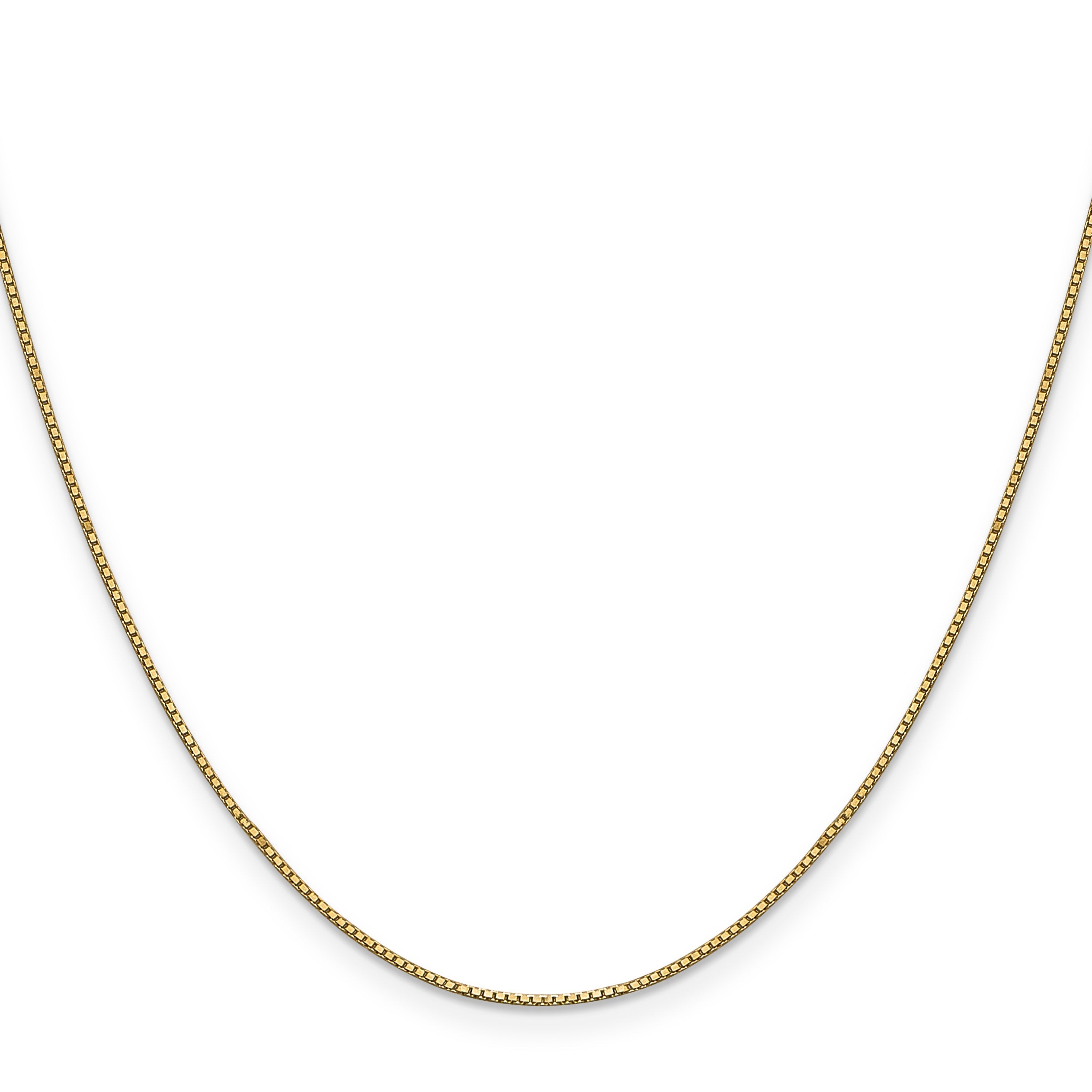 16 Inch 14K .9mm Box Chain Necklace