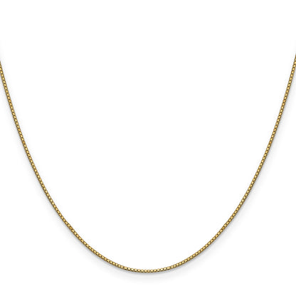 20 Inch 14K .9mm Box Chain Necklace