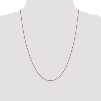 24 Inch 14K .9mm Box Chain Necklace