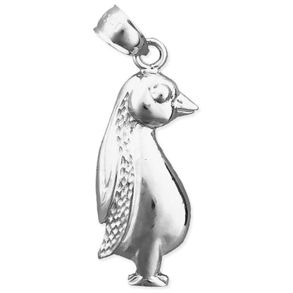 14K Gold Penguin Standing Pendant