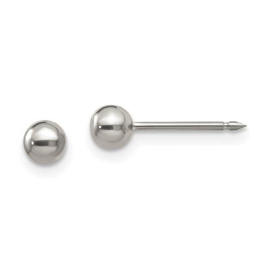 Titanium Inverness 4mm Ball Post Earrings
