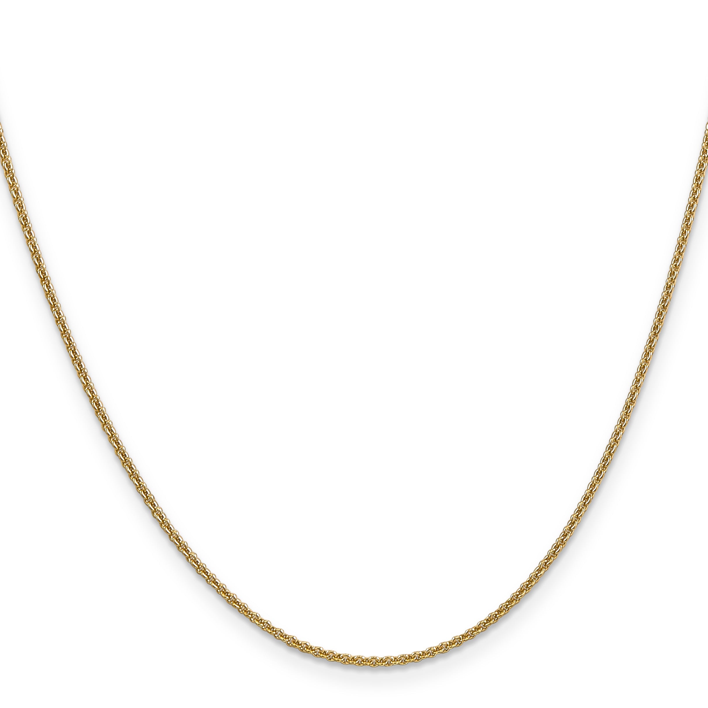 16 Inch 14K 1.6mm Round Cable Chain Necklace